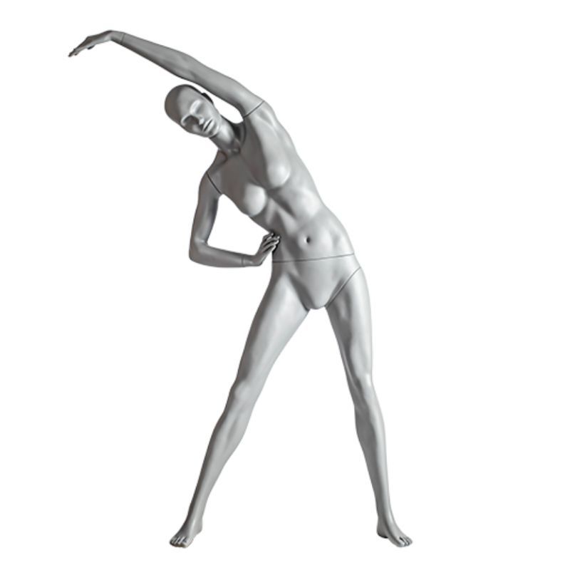 Image 2 : Female sport window mannequin gray ...