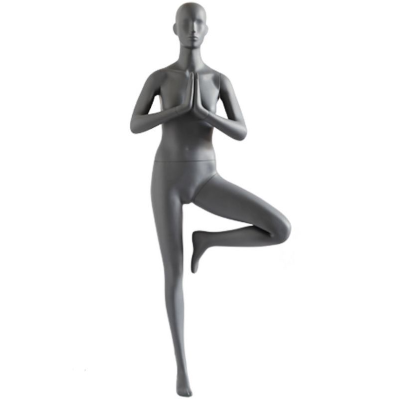 Female yoga mannequin namaste : Mannequins vitrine