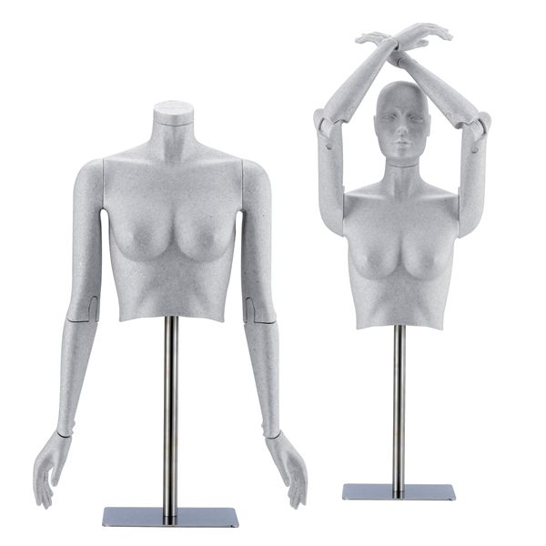 Flexible female bust grey finish : Bust shopping