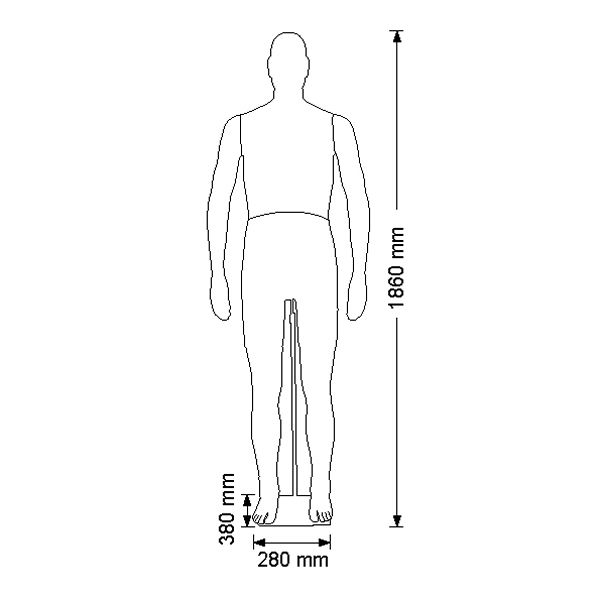 Image 4 : Flexible male mannequin covered with ...