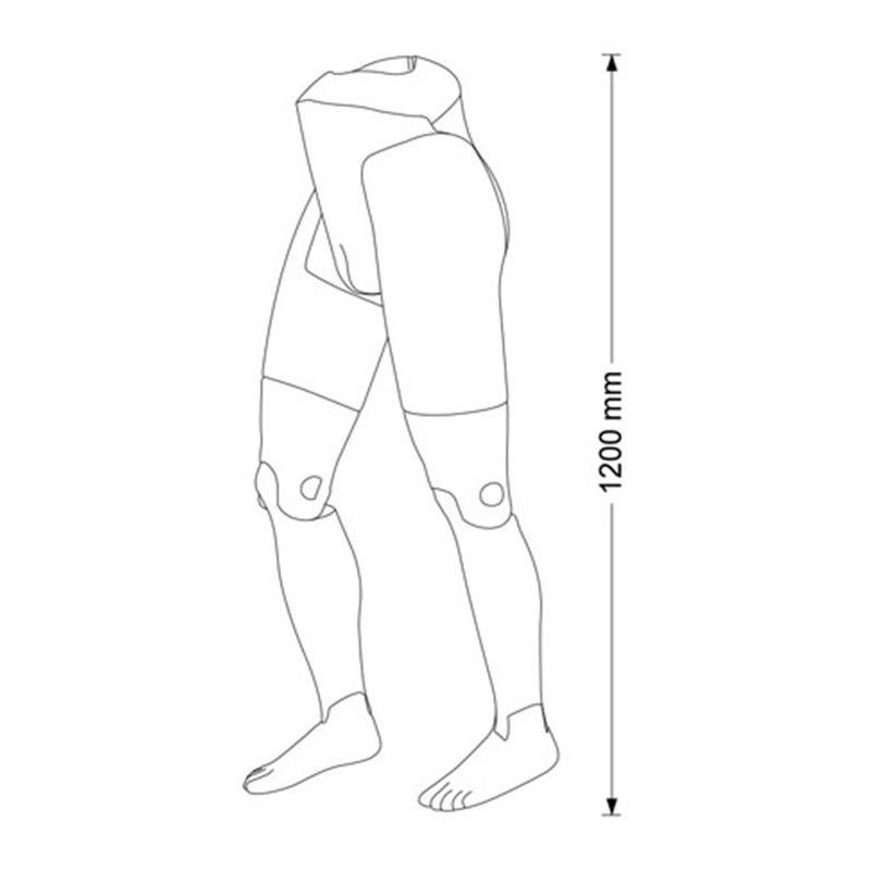 Image 2 : Flexible male mannequins leg black ...