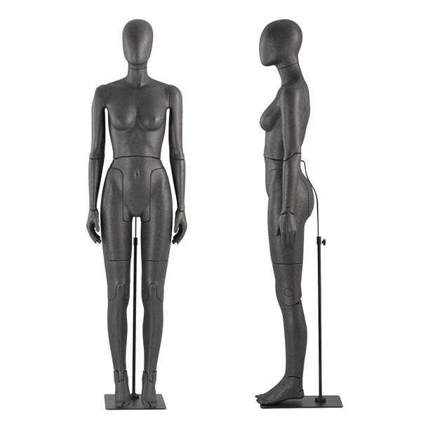 Flexible mannequin abstract face and black color : Mannequins vitrine