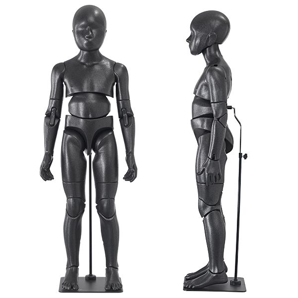 Height 125-146cm Children Mannequin with Hand and Legs Bending Window  Display Stand Mannequin Full Body