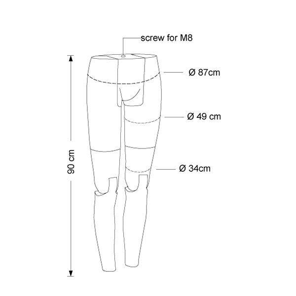 Image 2 : Gambe di manichini flessibili dona ...