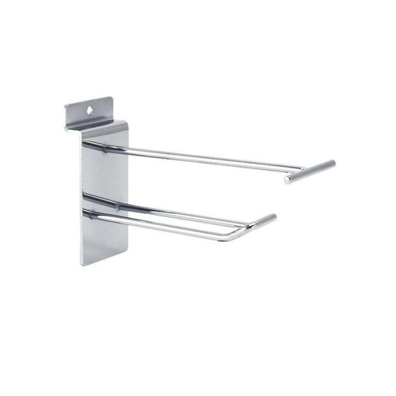 Gancho con barra superior cromada 10 cm : Mobilier shopping