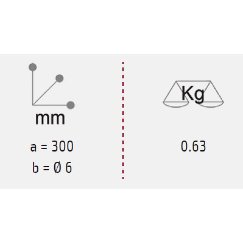 Image 1 : Gancio destro de 30 cm ...