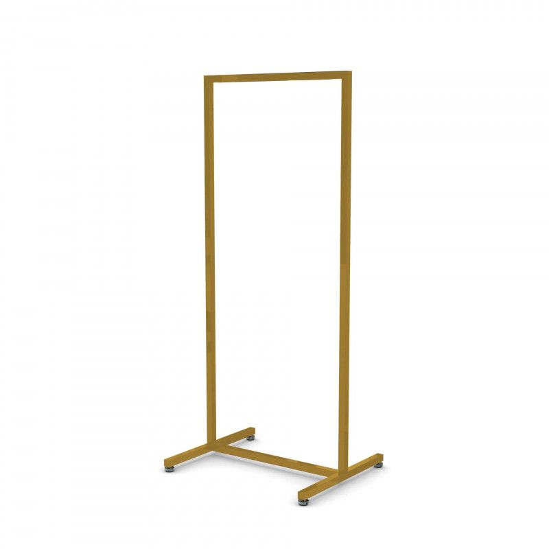Garment rail gold finish - height 155cm x60cm