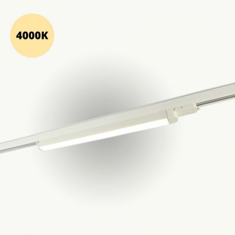 Diese 60 cm weiße LED-Leuchte lässt sich ... Weisse LED Leuchte 60 cm 15W 2700K : Eclairage