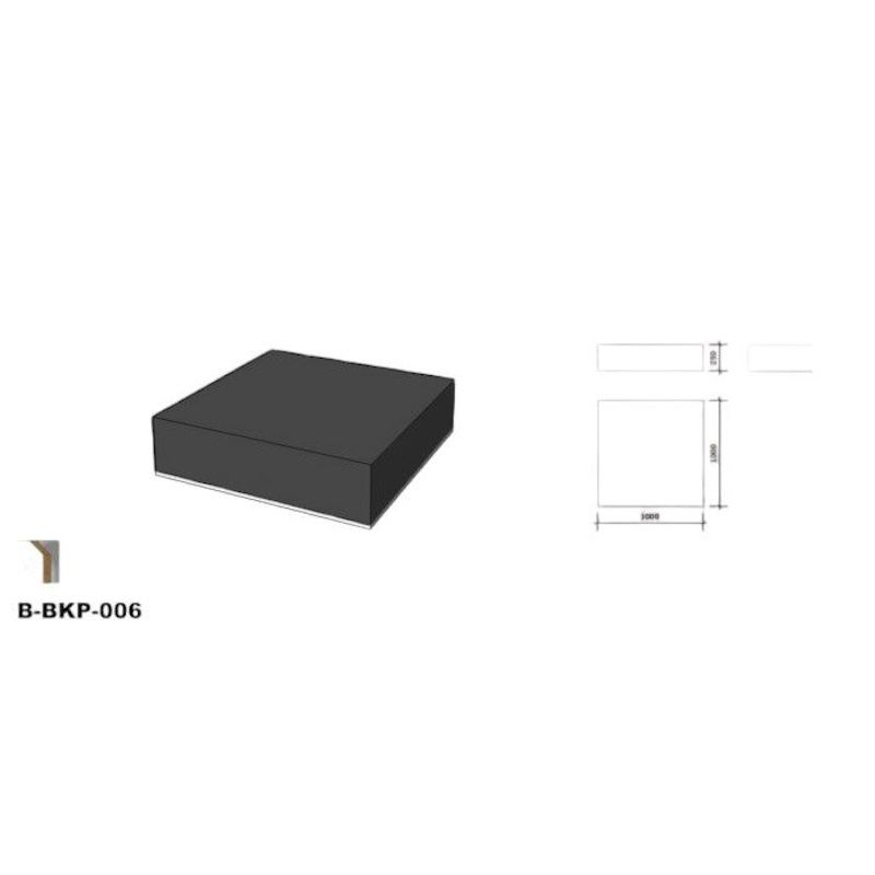 Image 1 : Podium glänzend - Schwarz - 100x100x50cm ...