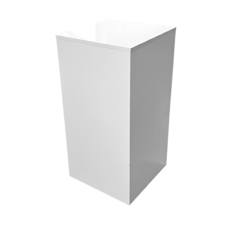 Glossy bianco podio  50 x 50 x 100 cm : Mobilier shopping