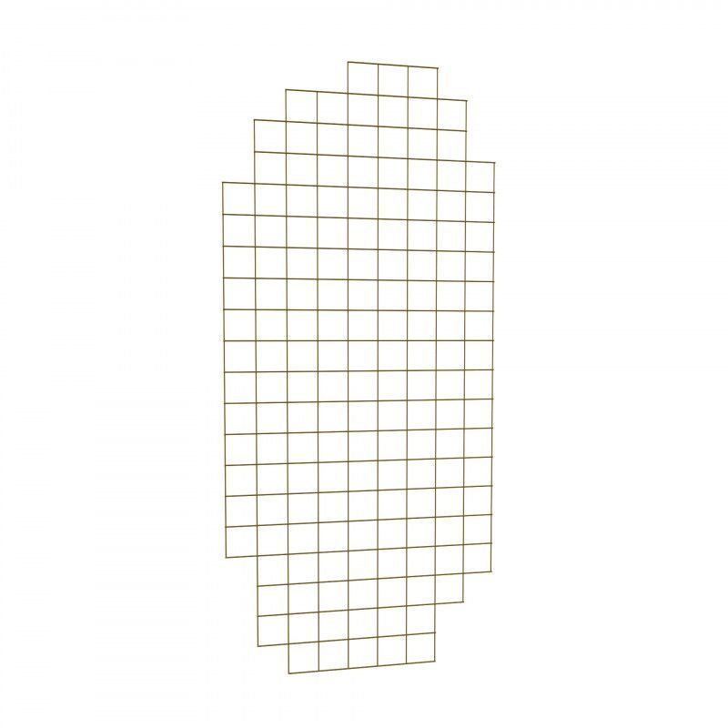 Gold mesh display 2000 x 900 mm : Mobilier shopping