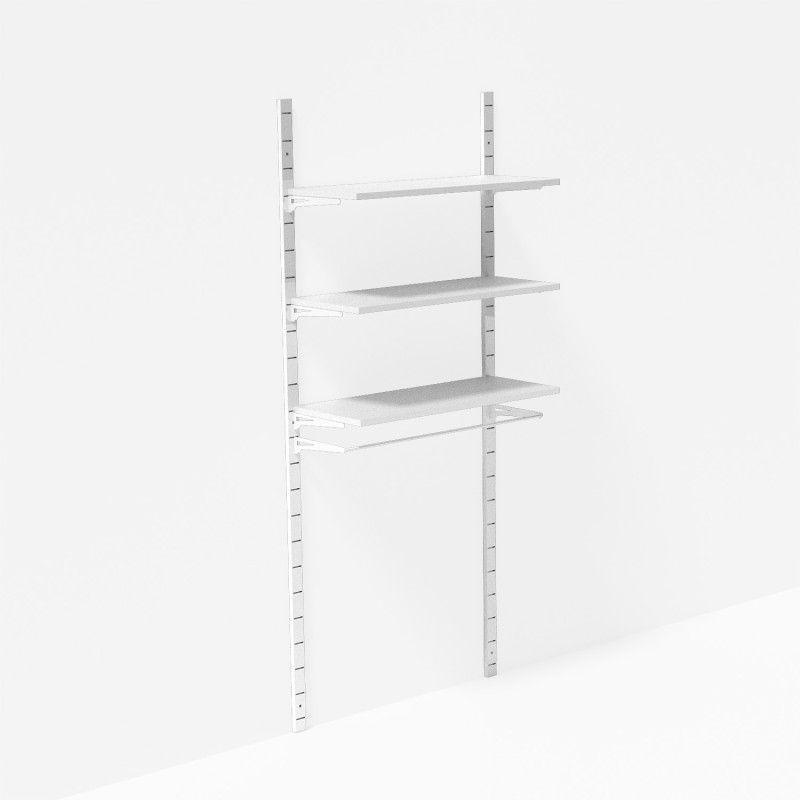 Gondola a parete bianca 1 metro : Mobilier shopping
