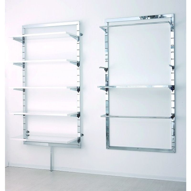 Gondola de pared cromado : Presentoirs shopping