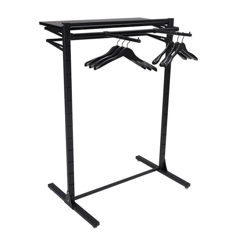 Gondole laser centrale nero H 145 X 105 X 73 CM : Presentoirs shopping