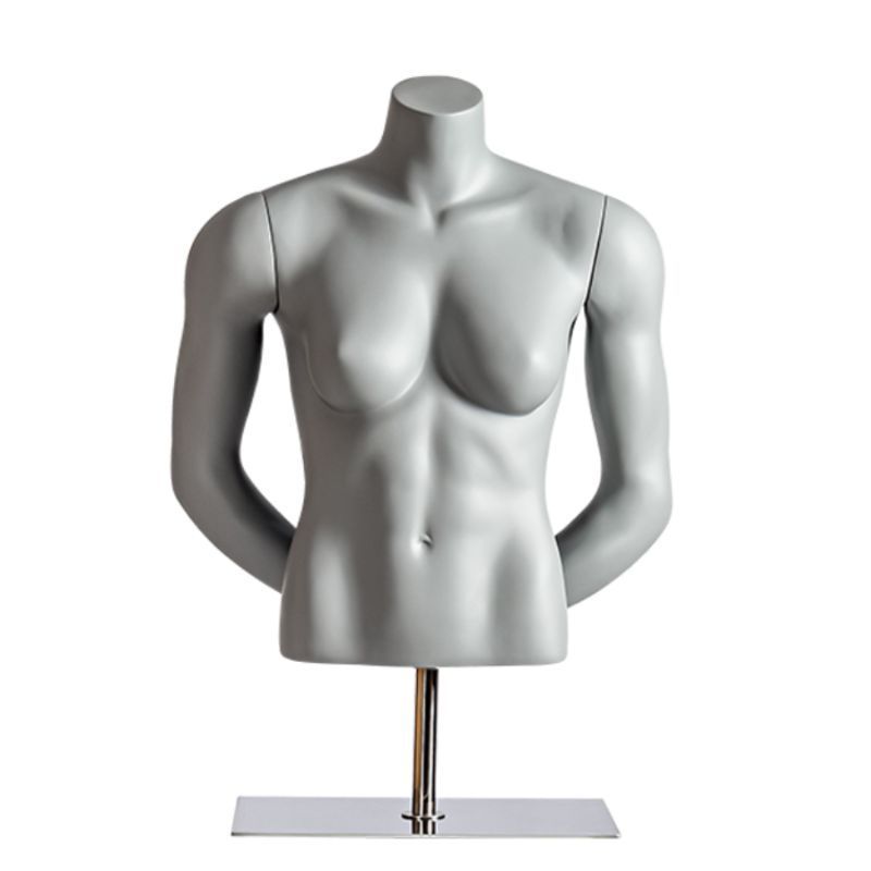 Grey female bust with hands behind back : Bust shopping