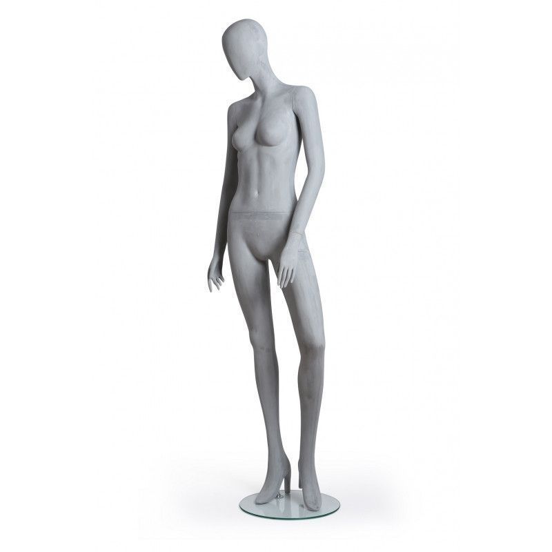Image 1 : Female window mannequin in gray ...