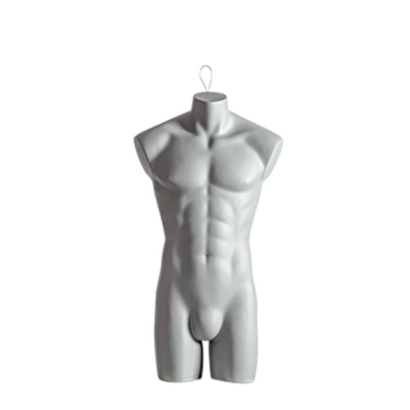 Grey male torso without arms : Bust shopping