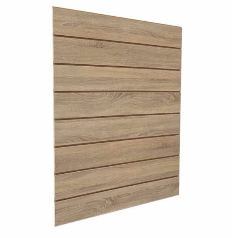 Grooved wood panel 15 cm : Mobilier shopping