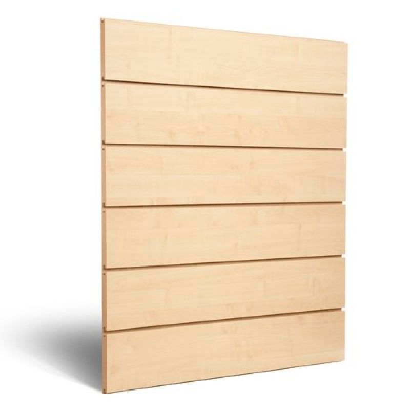 Grooved wood panel 20 cm : Mobilier shopping