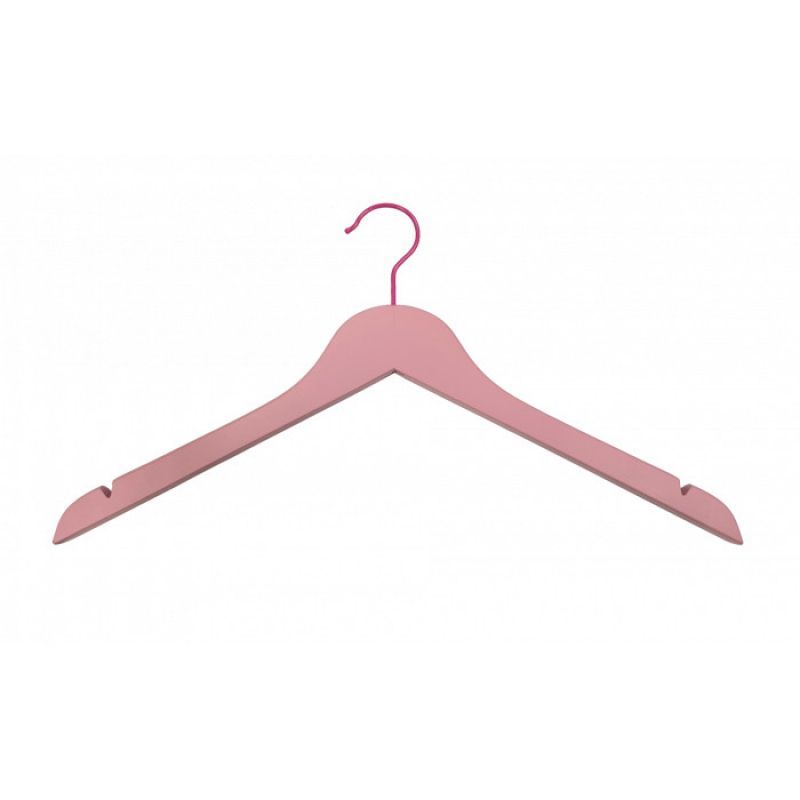 Grucce in legno rosa pastello con intagli x10 : Cintres magasin