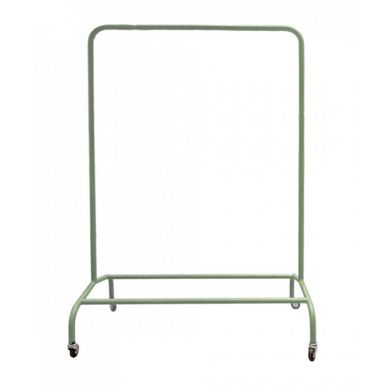 Verleihen Sie Ihren Präsentationen mit diesem grünen St ... Grüner Kleiderständer aus Metall 150 cm hoch : Mobilier shopping