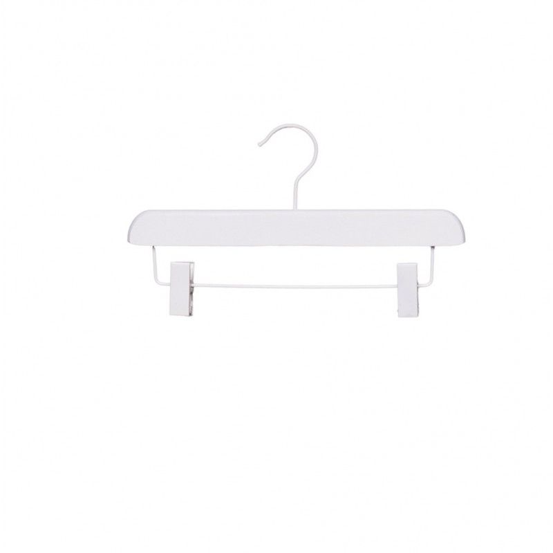 10 Hanger for kids pant with clips white color 30 cm : Cintres magasin