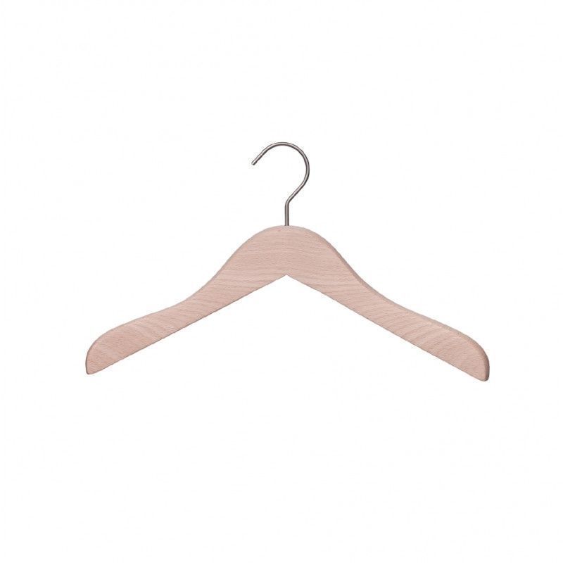 10 Hangers in raw wood with hanger 41 : Cintres magasin