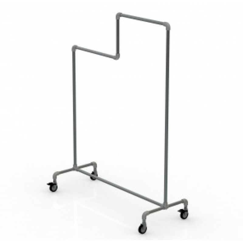 Hanging rails metal with wheels : Portants shopping