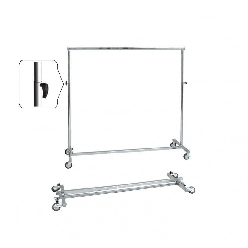 Hanging rails with wheels : Portants shopping