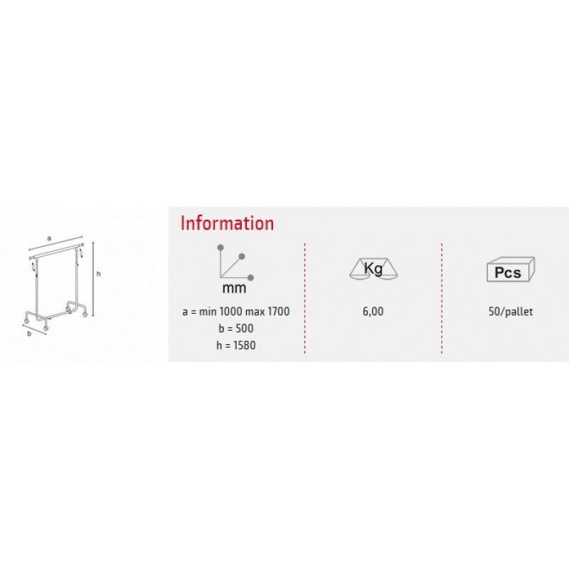Image 1 : Hanging rails with wheels basic ...