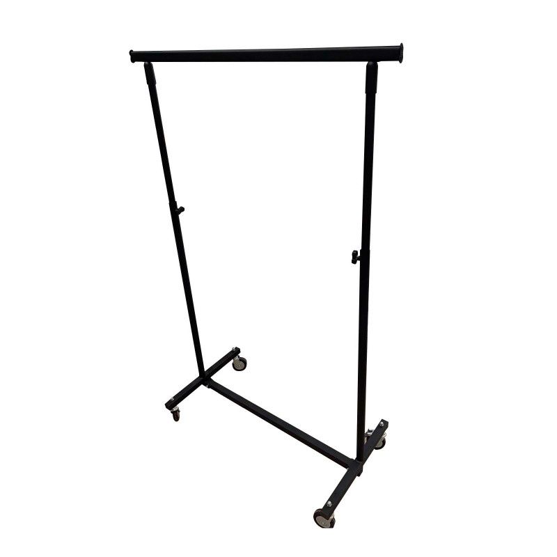 Image 1 : Hanging rails with wheels black ...