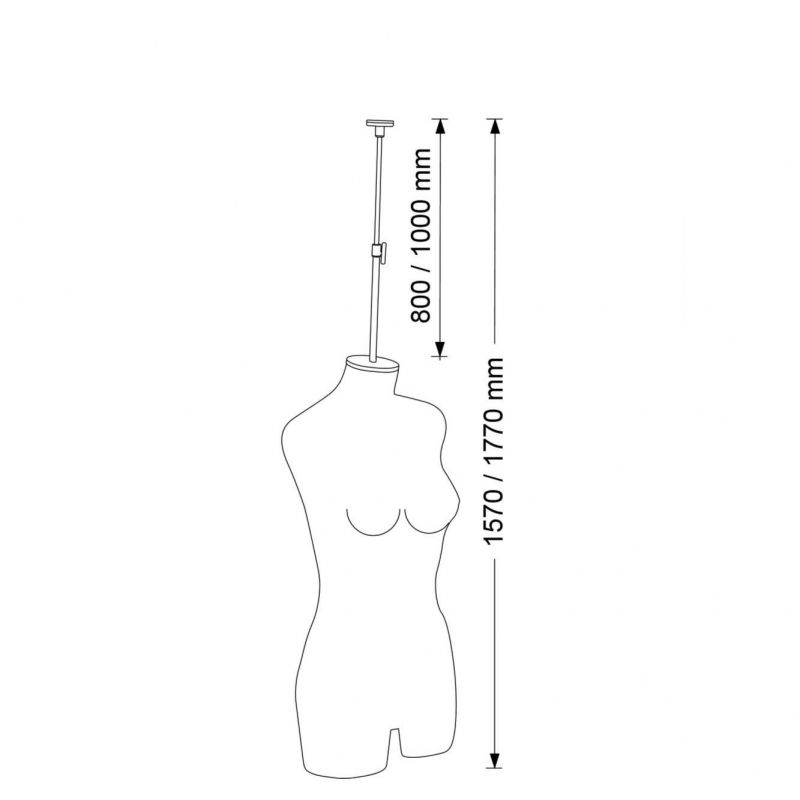 Image 1 : Hanging tailored female bust light ...