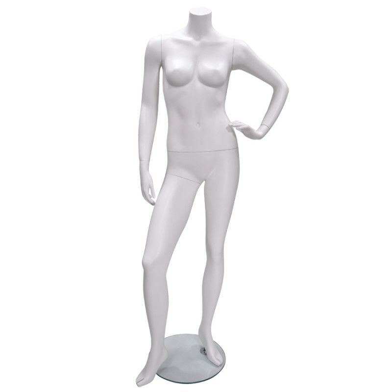 Headless female mannequins with hand on hips : Mannequins vitrine