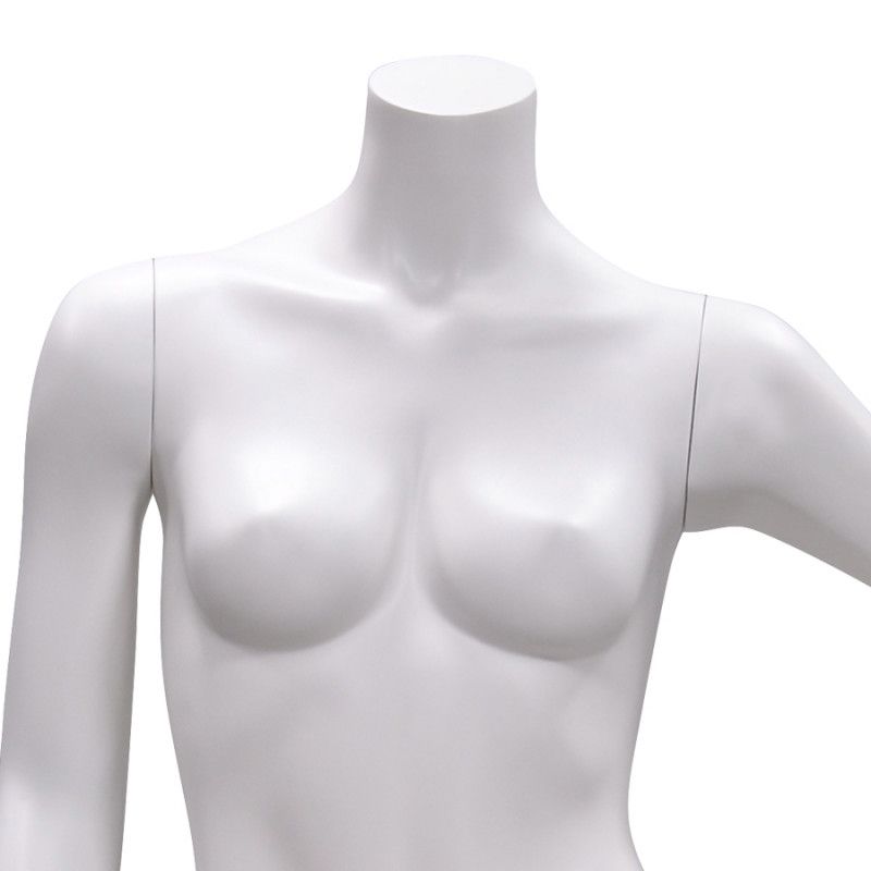 Image 1 :  Headless female mannequins white