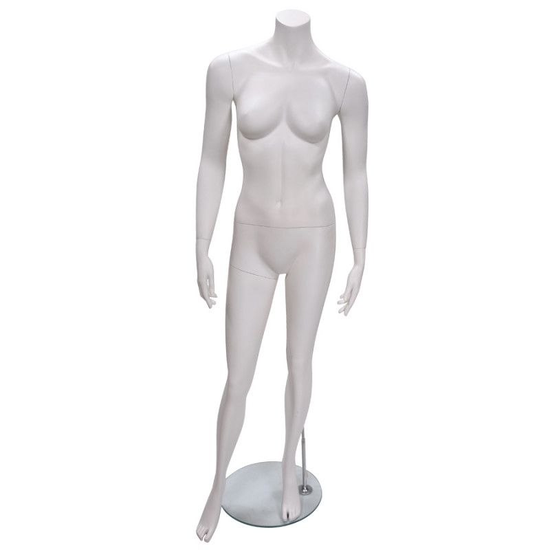 White headless female mannequins : Mannequins vitrine