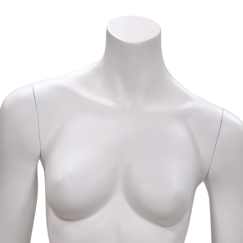Image 1 :  Headless female mannequin white.