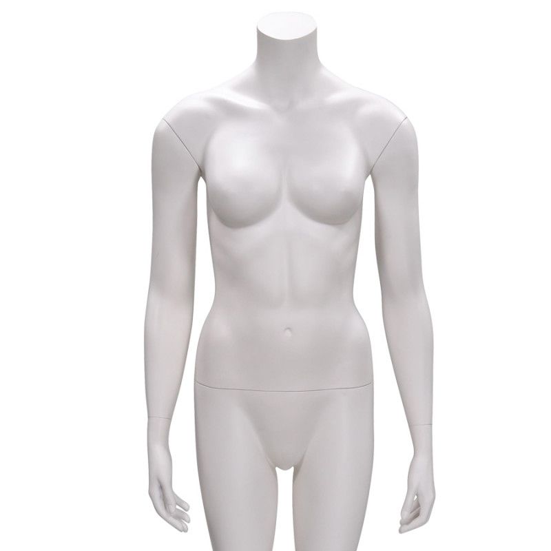 Image 2 : White headless female mannequin straight ...