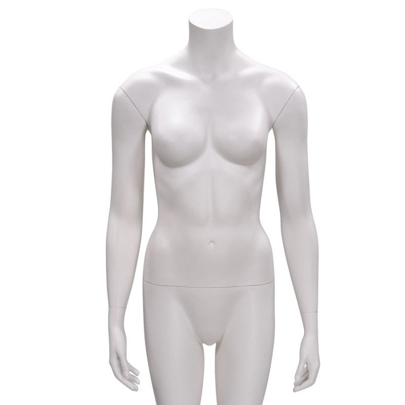 Image 2 : White headless female mannequin straight ...