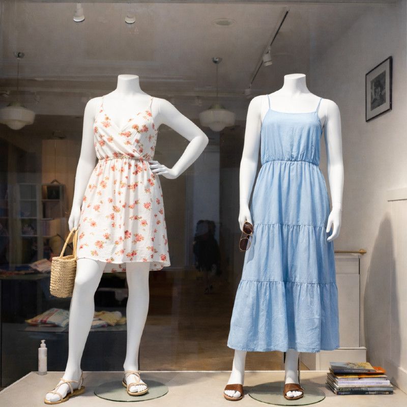 Image 5 : &nbsp;Headless female mannequins white