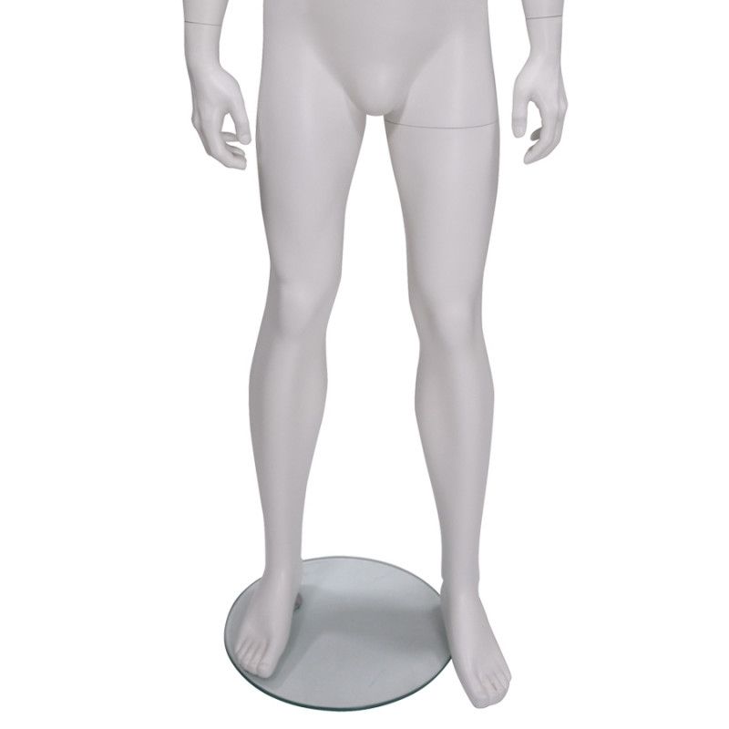 Image 3 : Headless male mannequin straight white ...