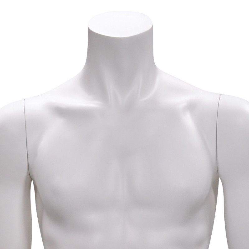 Image 1 : Headless male mannequin white color ...