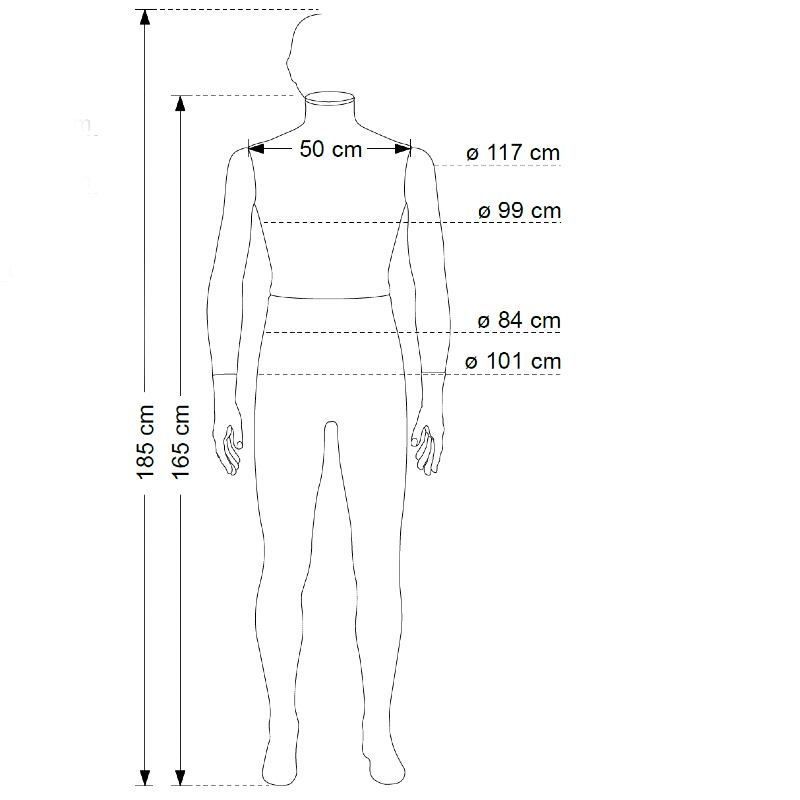 Image 4 : Headless male window mannequin with ...