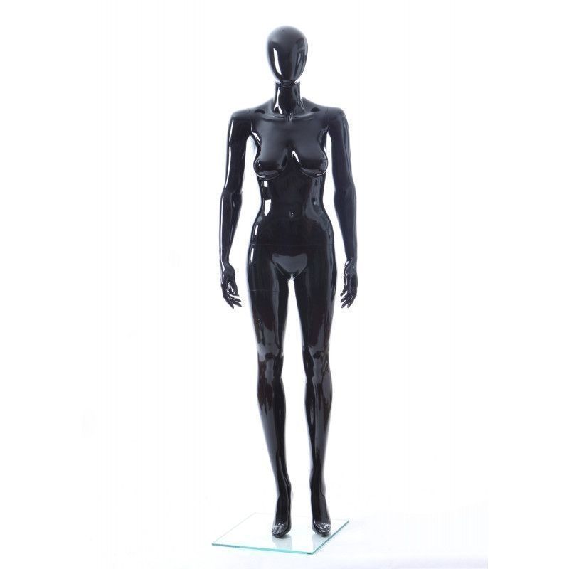 Heag head female mannequin black finish : Mannequins vitrine