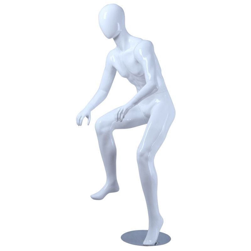 Herren schaufensterfiguren sport fahrrad : Mannequins vitrine