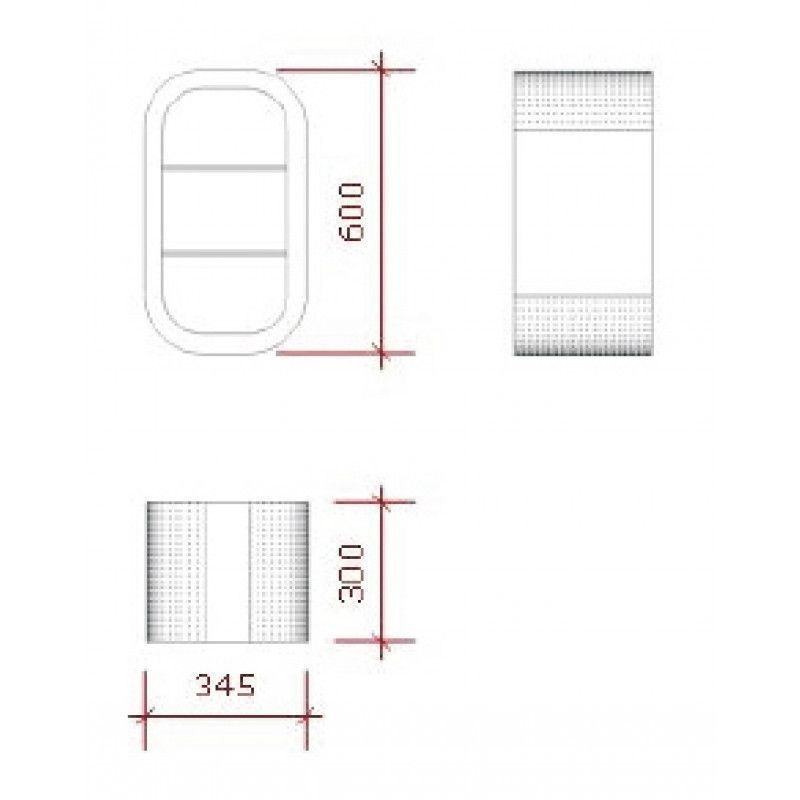 Image 2 : Small rounded modern cabinet with ...