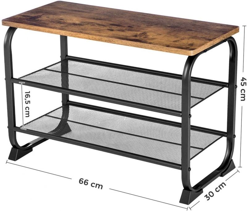 Image 4 : Industrial style storage bench