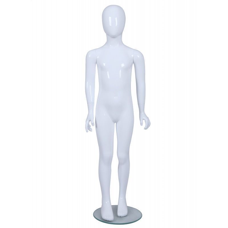 Kid mannequins white color 7-8 years : Mannequins vitrine
