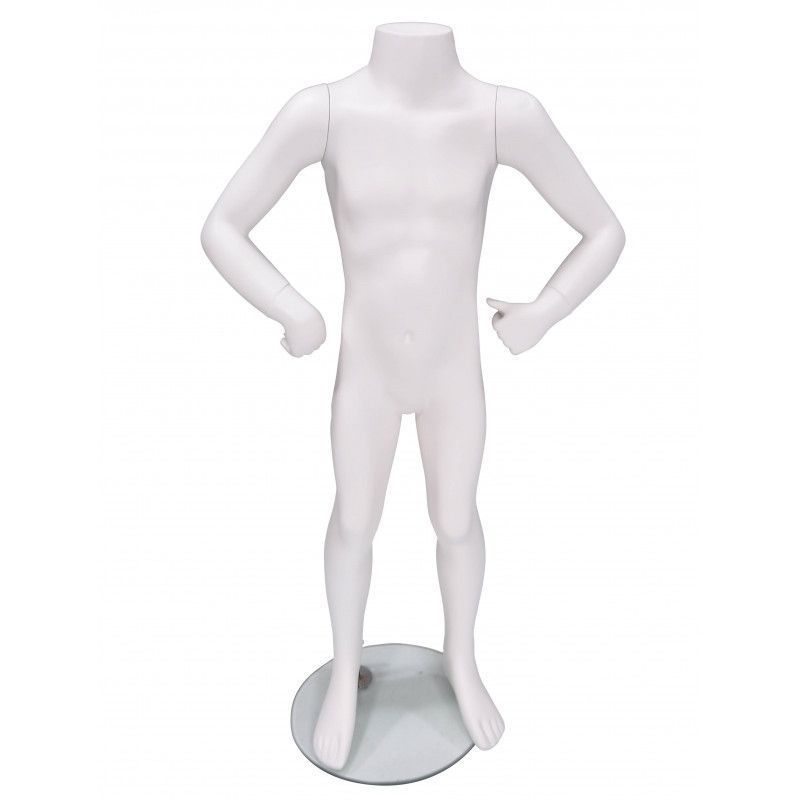 Kid store mannequins white finish 6 years old : Mannequins vitrine