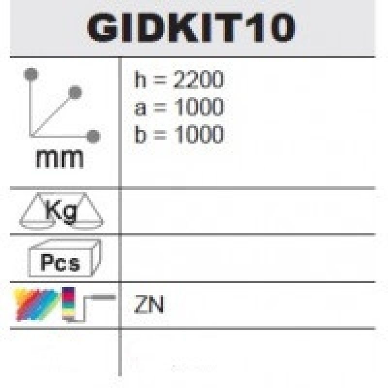Image 2 : Dimensiones :
Ancho : 1000 mm
Altura ...