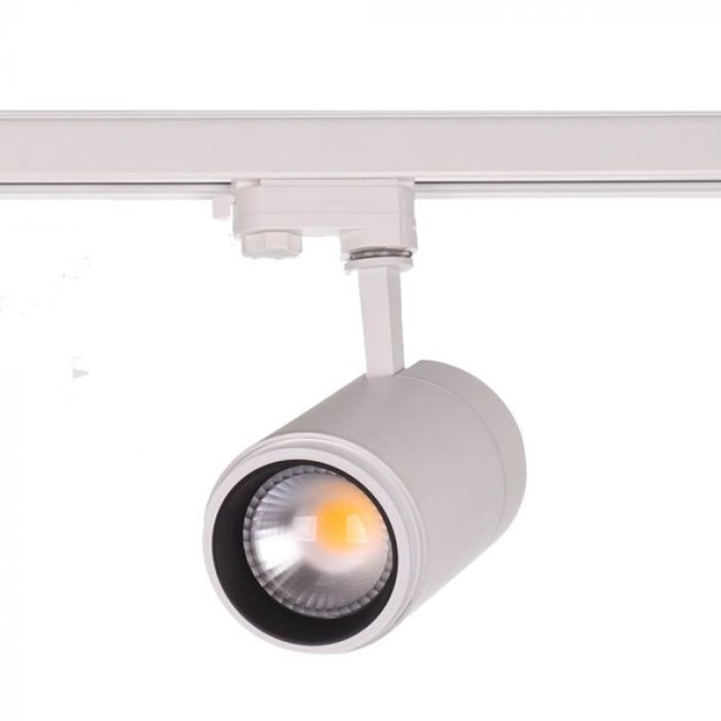 Kit rail LED blanc 2 m&egrave;tres avec 2 spots orientables : Eclairage